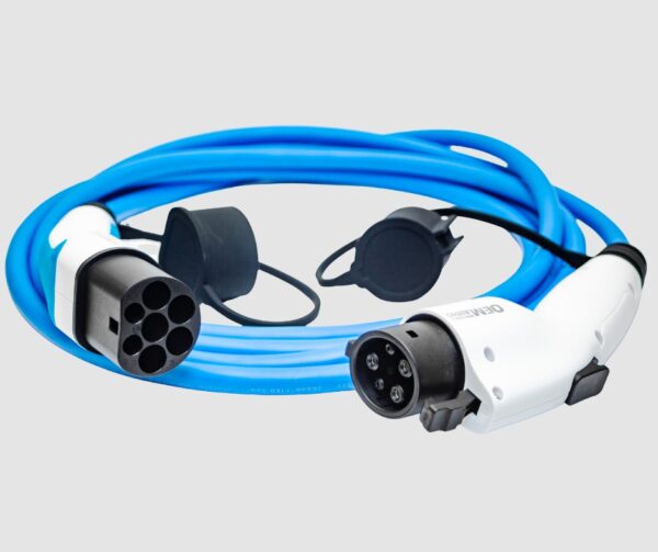 Type 2 To Type 1 Lead, 10m (Blue GS)