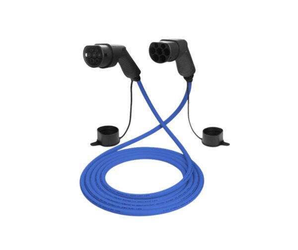 EV Power Type 2 to Type 2, 3-Phase Lead, 5m (Royal Blue)