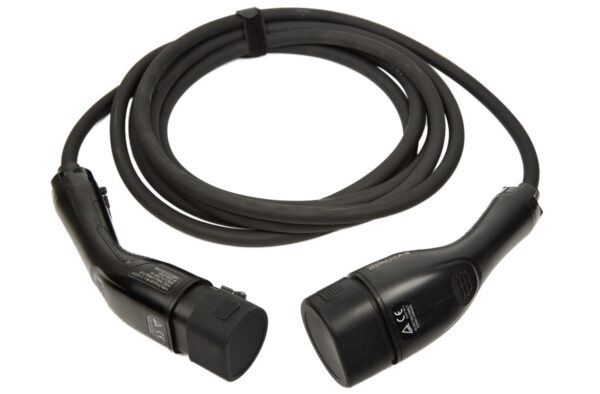 Type 2 to Type 2 Lead, 1P 5m (black/black handle)