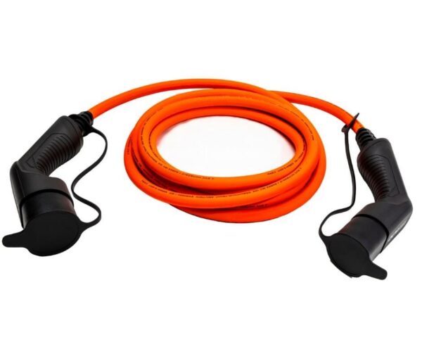 Type 2 to Type 2 Lead (3P/1P 22kW/32A) 5m (Hi vis orange cable)