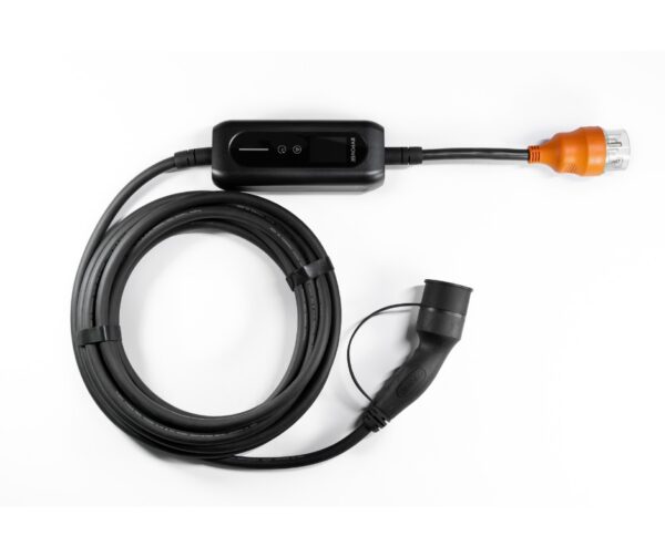 Industrial 4.0, Type 2, 9m, 32 Amp, 22kW, 1 or 3 Phase Portable Charger Cable 22kW
