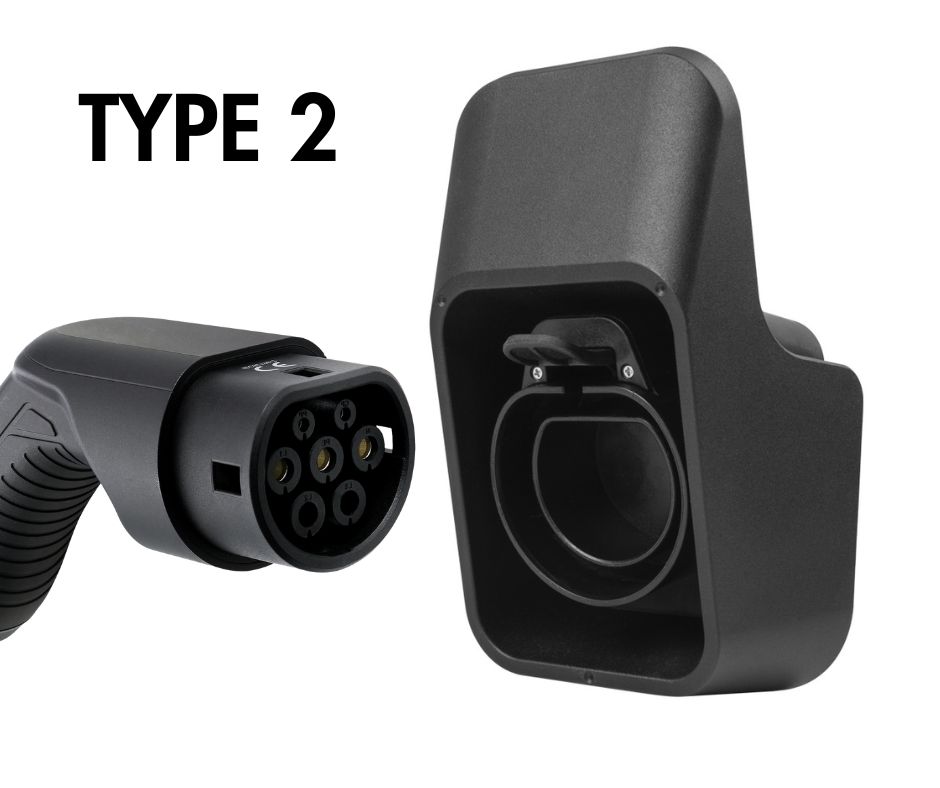 TYPE 2 ev charging cable holder with handle