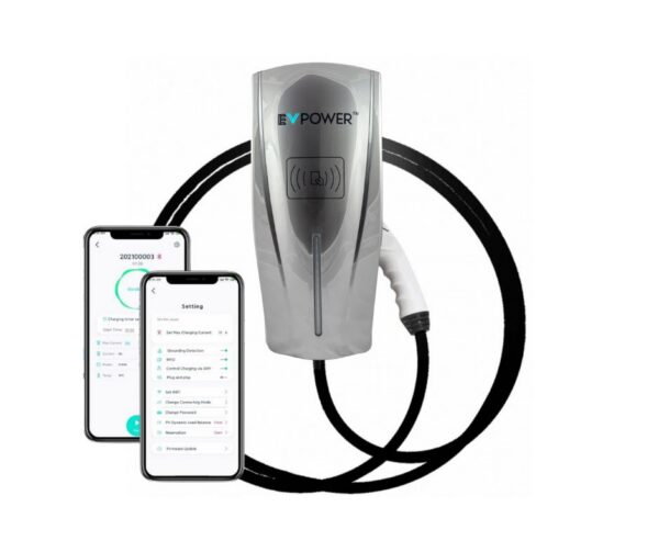 BCP Smart Tethered Type 2 (6m) DLB Wall Charger 32A 1P (Load Bal)