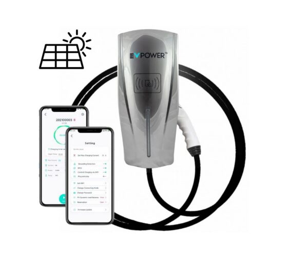 BCP Solar DLB Smart Wall Charger Tethered Type 2, 32A 1P Package