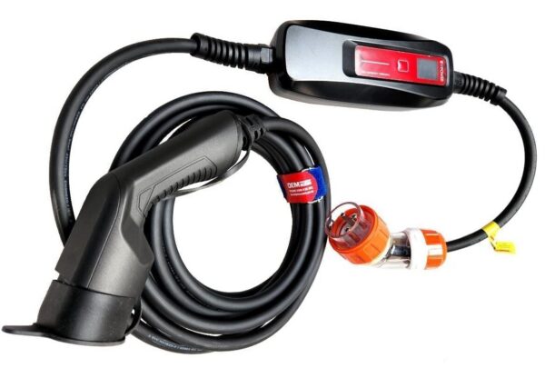 Classic Industrial Type 2 Single Phase Charging Cable, 32 Amp (7m)