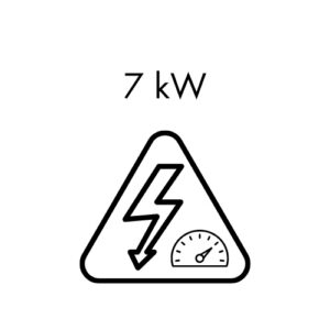 Delivers 7kW of power