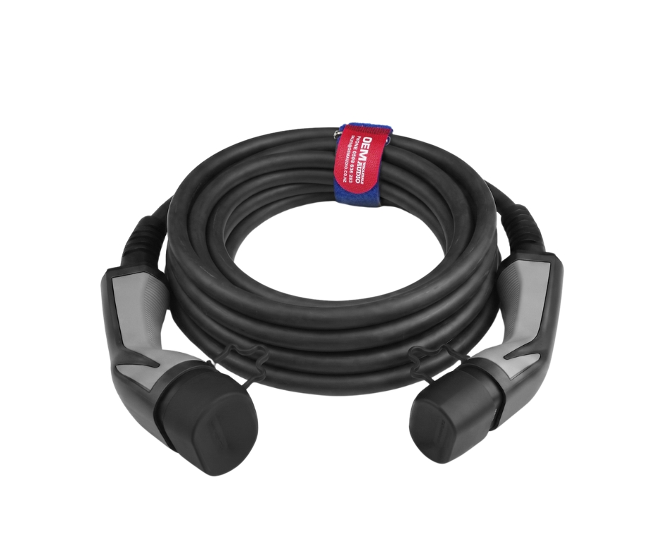 EV Power Type 2 to Type 2 Lead, 32 Amp, 1P_3P, 15m Flint