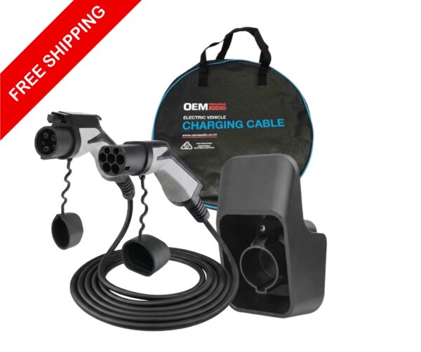 Type 2 to Type 1 Lead, 1 Phase, 5m, Carry Bag and Hook Package