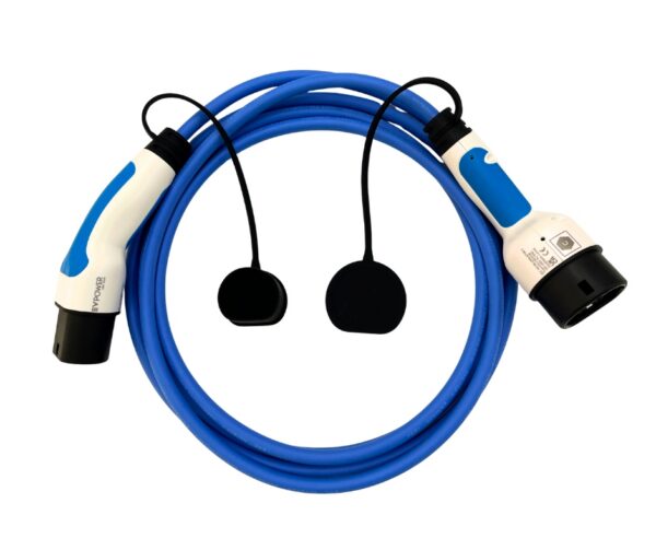 Type 2 To Type 2 Lead, 5m, 32 Amp, 7kW, 1 phase (casper)